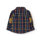 Camicia manica lunga quadri bambino