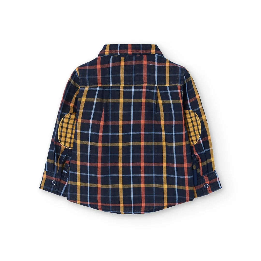 Camicia manica lunga quadri bambino