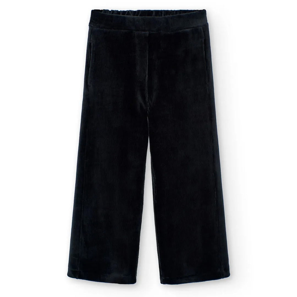 Pantaloni velluto a palazzo nero