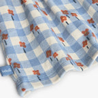Vestito felpa neonata quadri e stampe floreali