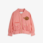 Giacca Baseball ricamo con platessa rosa