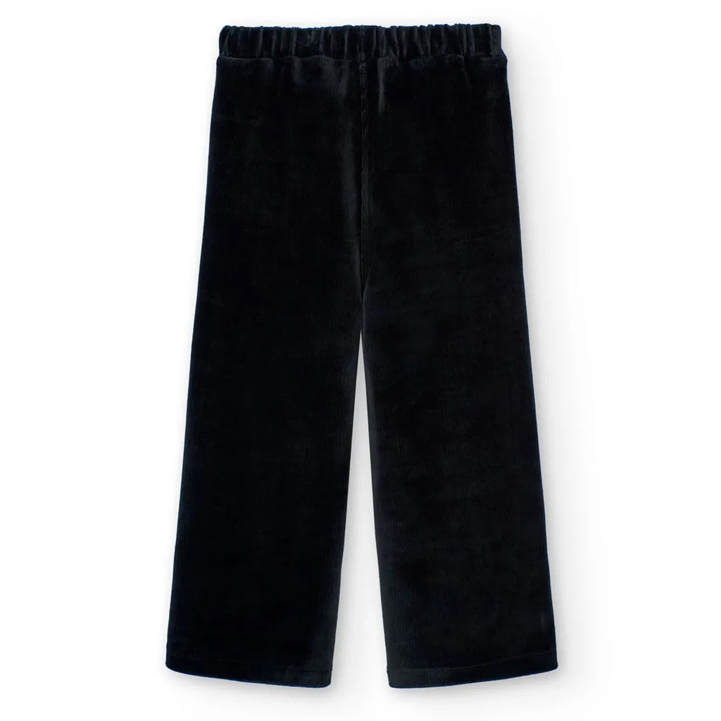 Pantaloni velluto a palazzo nero