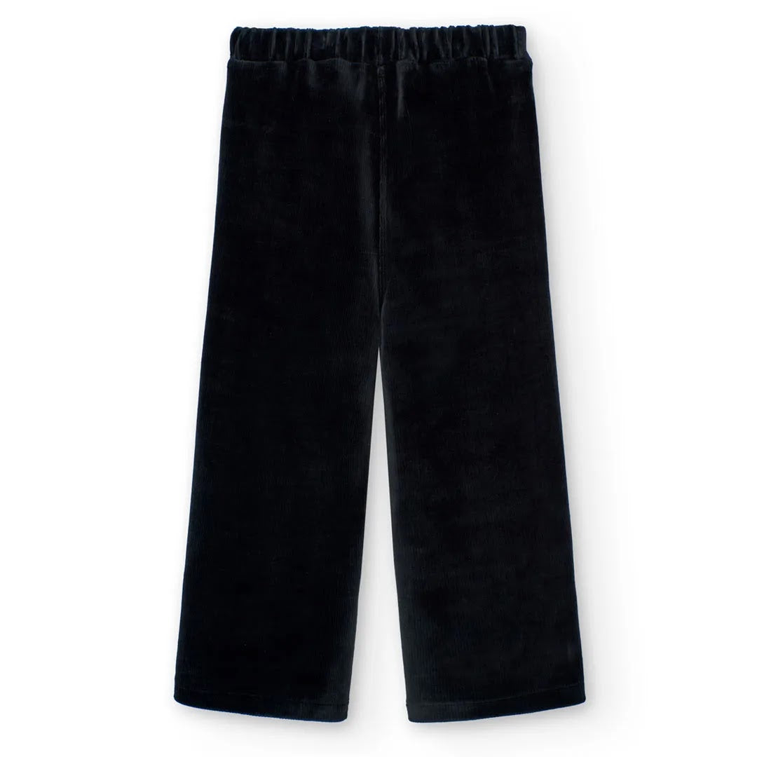 Pantaloni velluto a palazzo nero