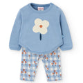Completo maglia e pantalone floreale