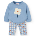 Completo maglia e pantalone floreale
