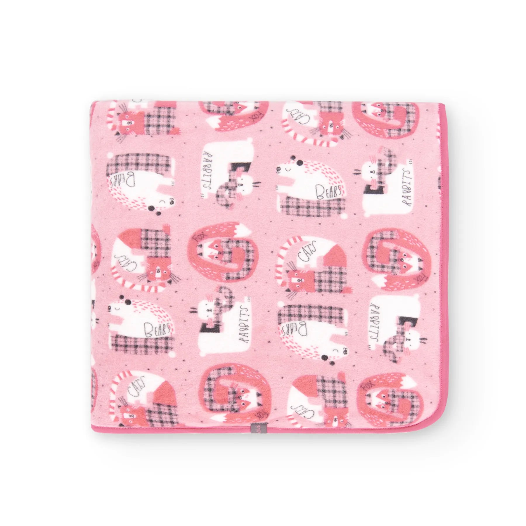 Coperta ciniglia "animali" per neonati