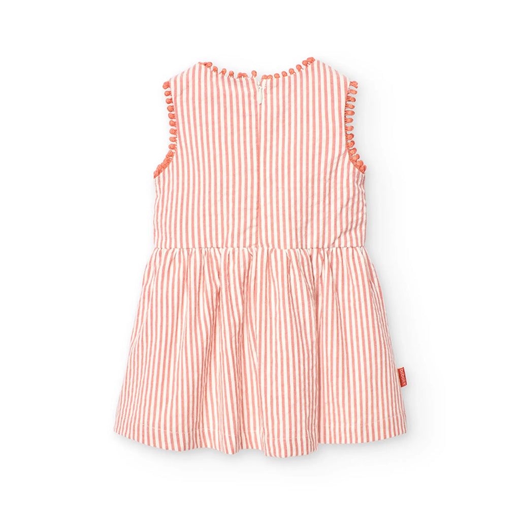 Vestito a righe giromanica