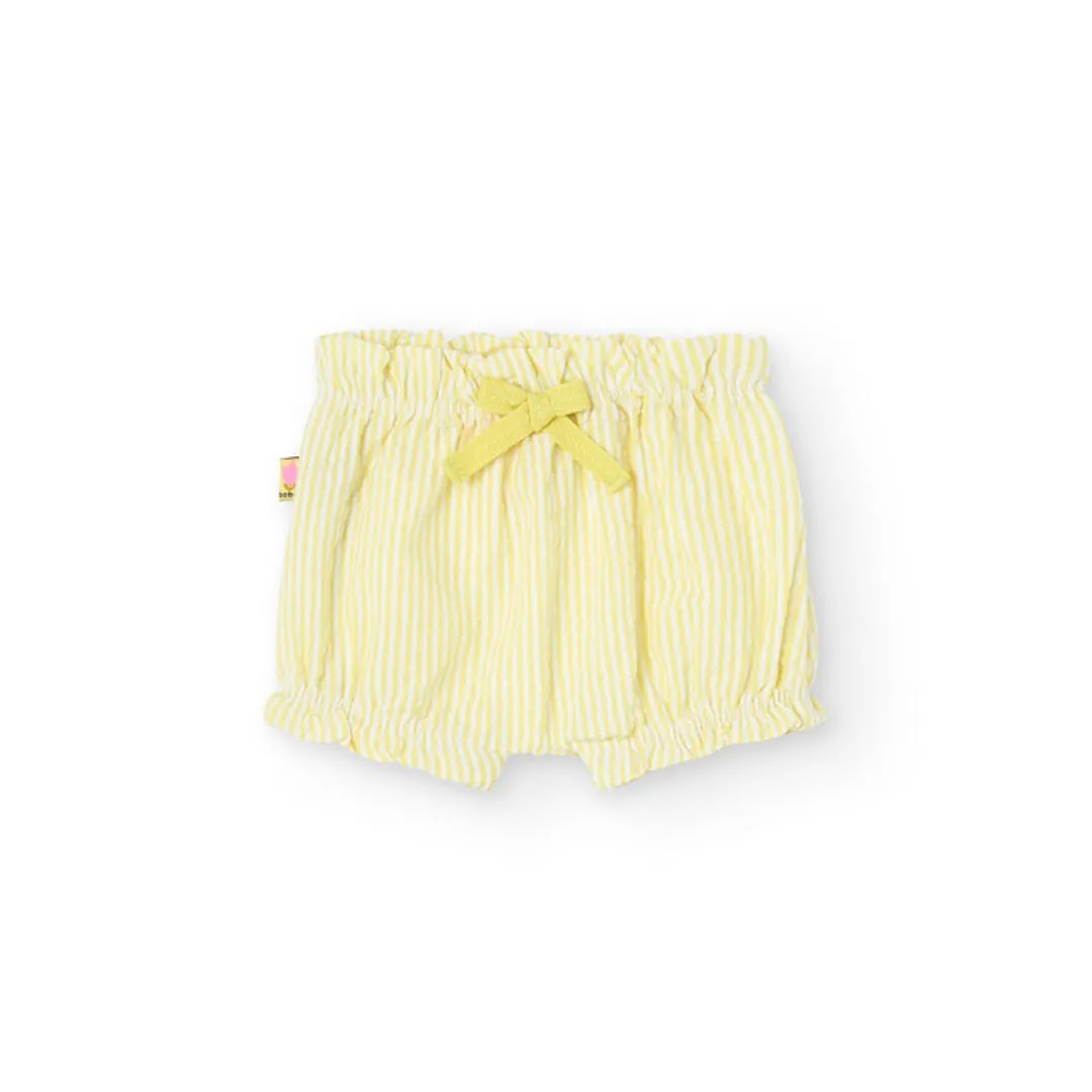 Completo t-shirt e culotte bianco con tulipani