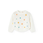 Completo maglione leggero pois e pantalone jeans