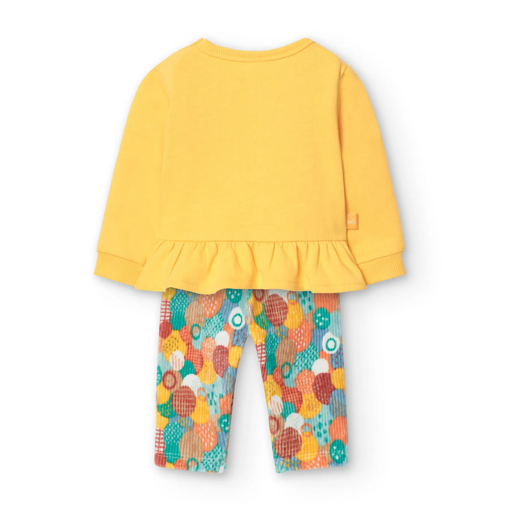 Completo t-shirt manica lunga e leggings a coste sole