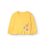 Completo t-shirt manica lunga e leggings a coste sole