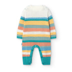 Tutina a maglia a righe