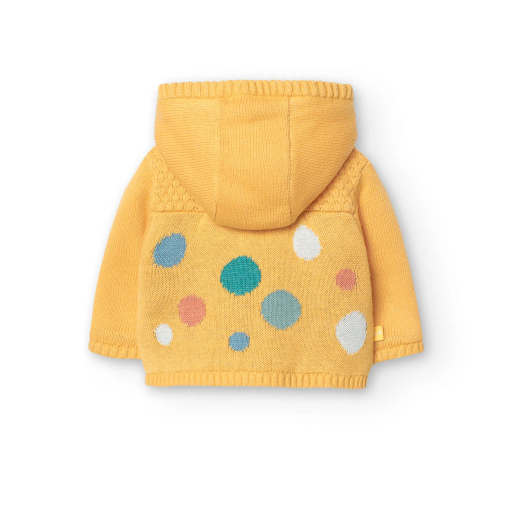 Cardigan pois giallo sole