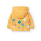 Cardigan pois giallo sole
