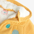 Cardigan pois giallo sole