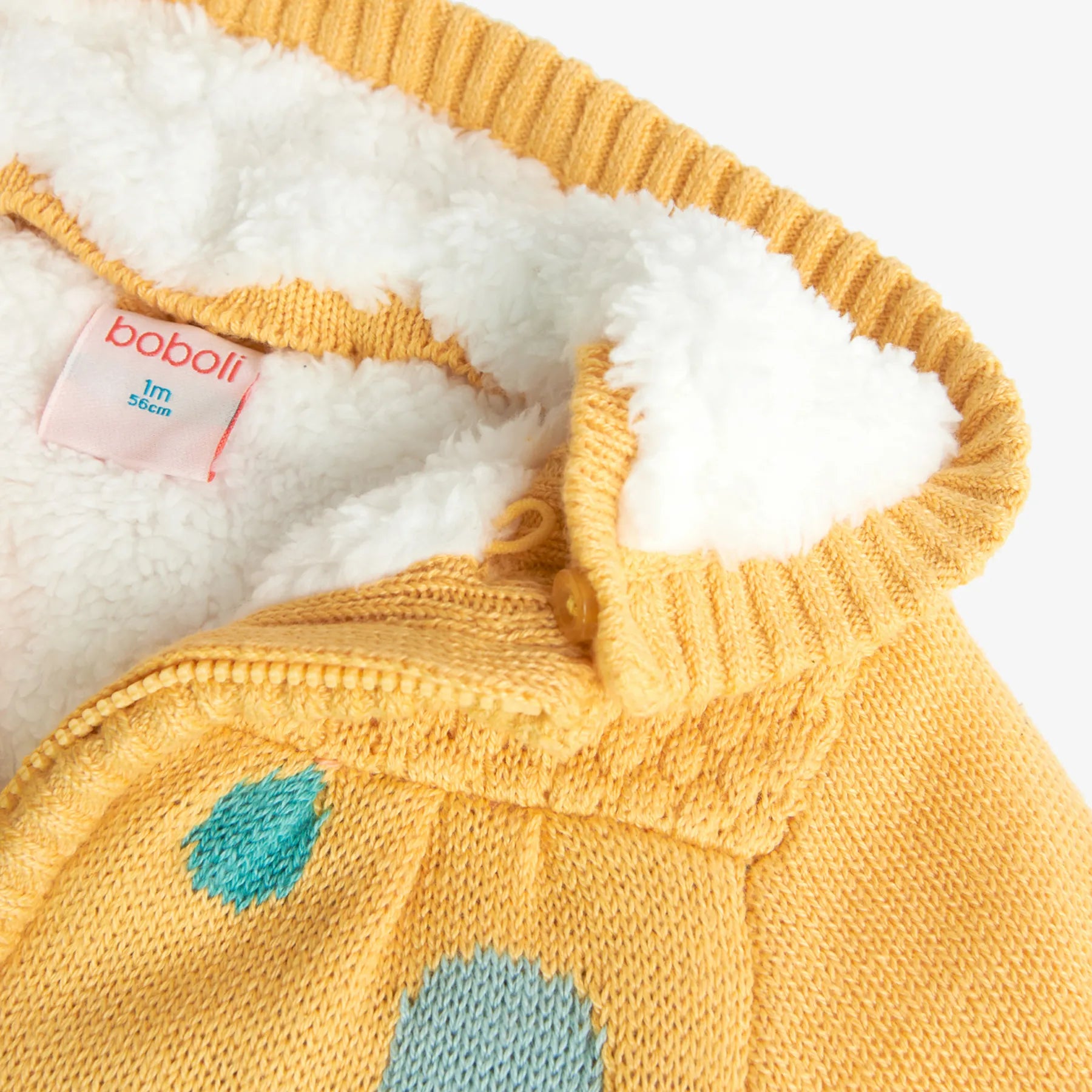 Cardigan pois giallo sole