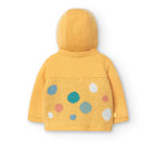 Cardigan pois giallo sole