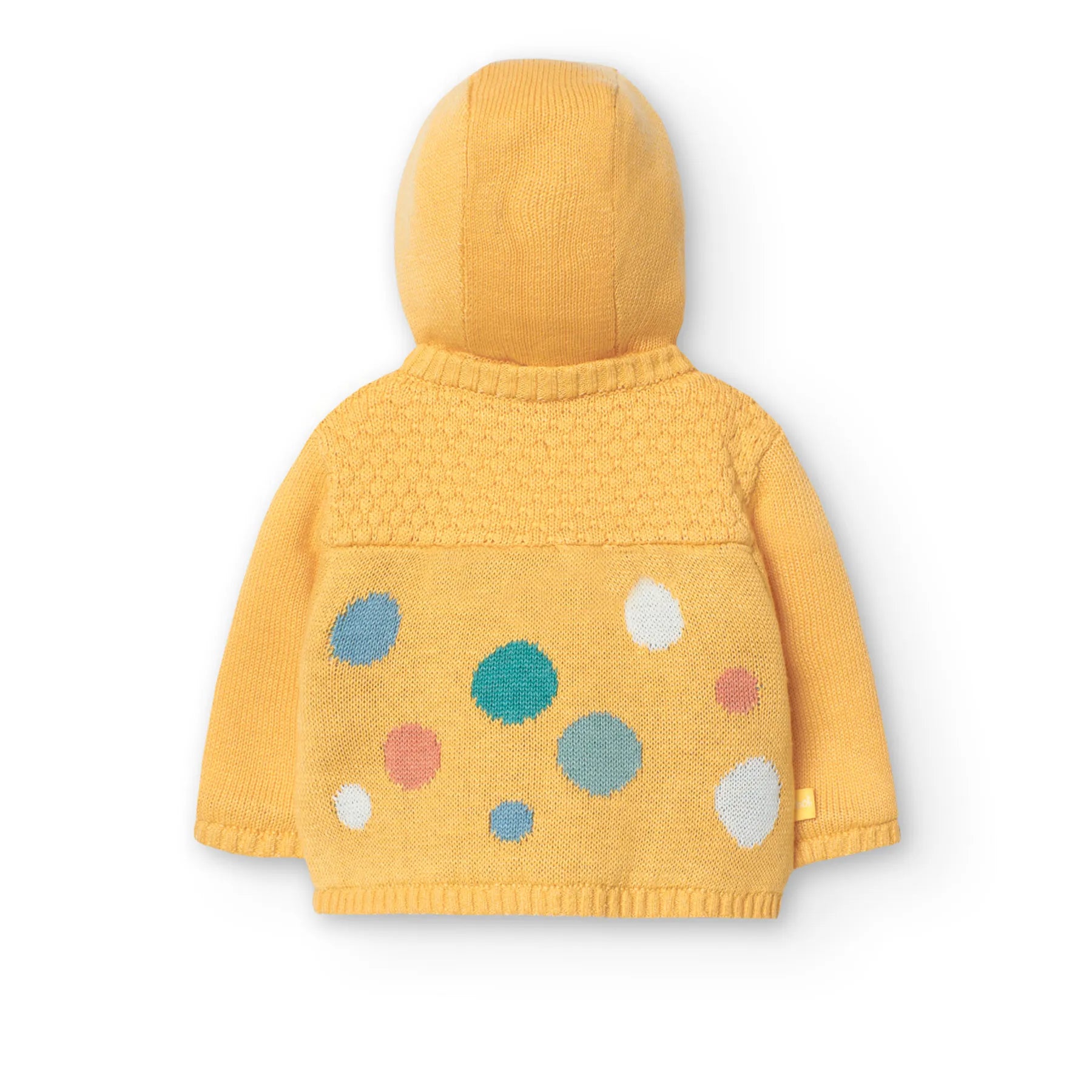 Cardigan pois giallo sole