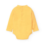 Completo neonato salopette e body giallo