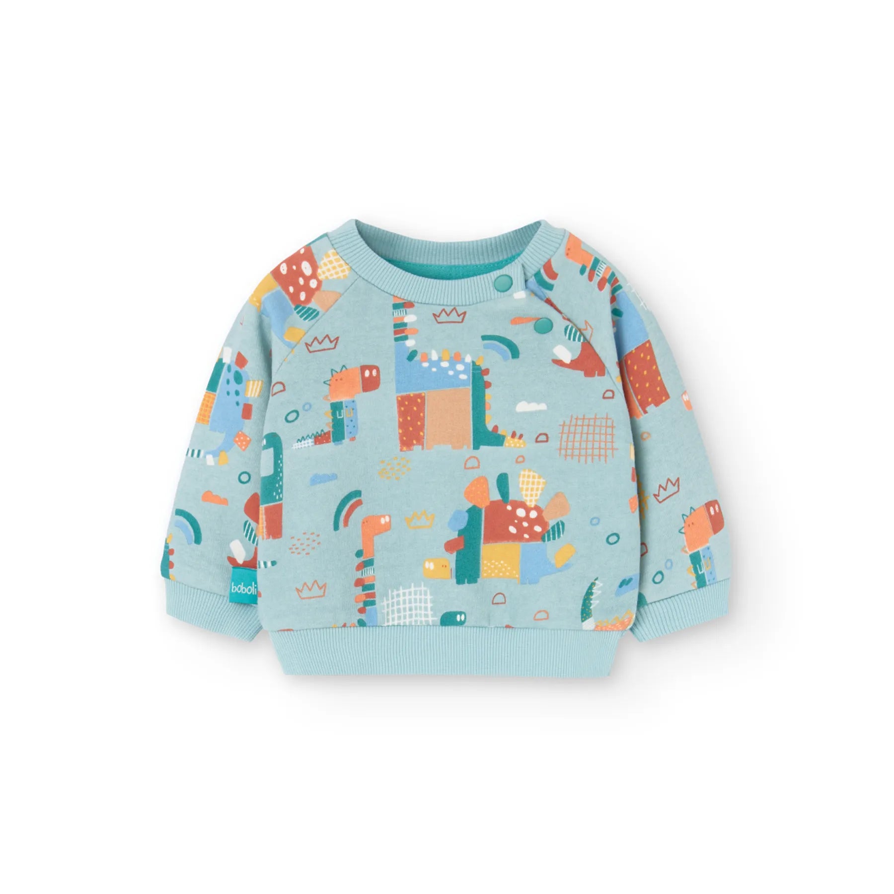Completo felpa manica lunga e pantalone dino