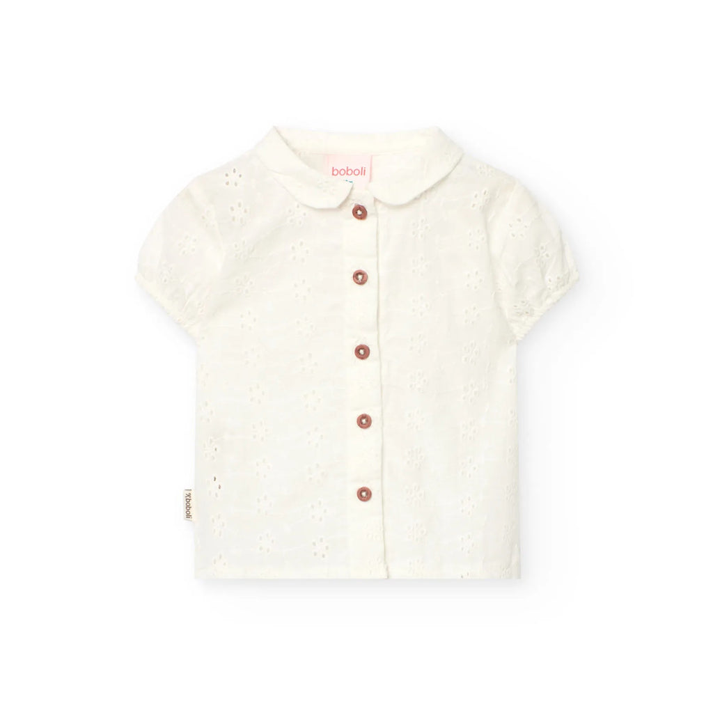 Camicia san gallo bianca