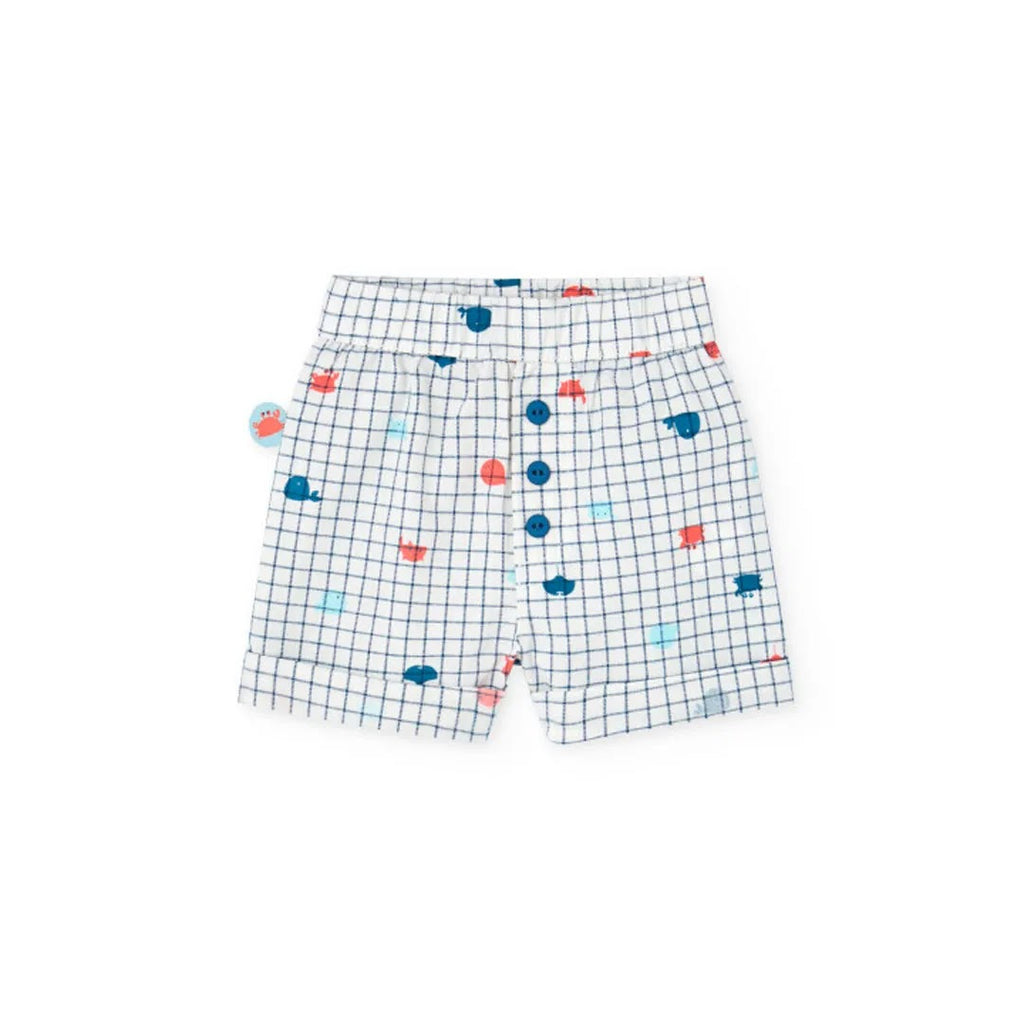 Completo t-shirt mezza manica e pantaloncino granchio