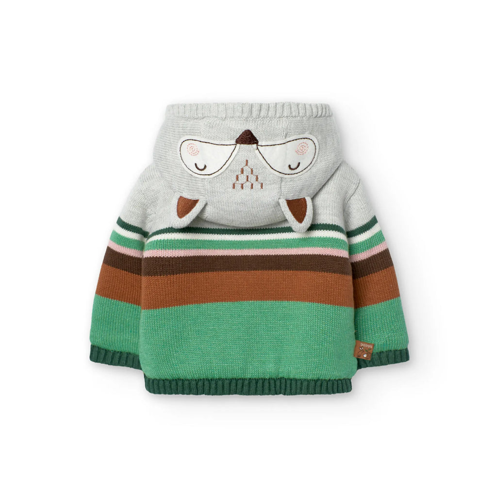 Cardigan con orecchie da volpe