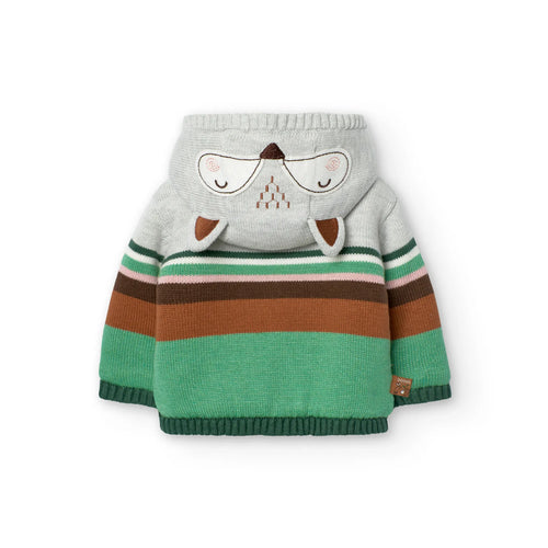 Cardigan con orecchie da volpe