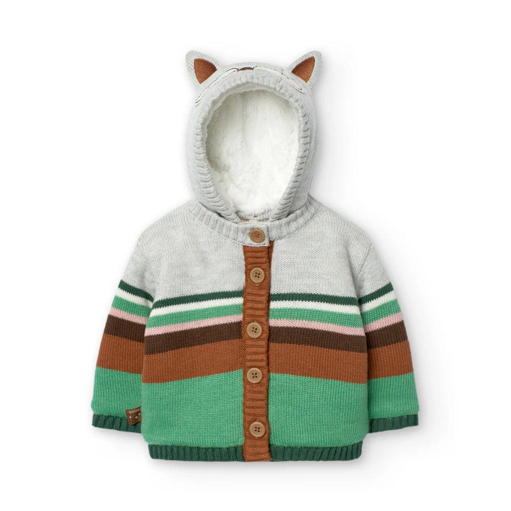 Cardigan con orecchie da volpe