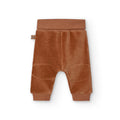 Pantaloni velluto orsetto con risvolto