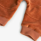 Pantaloni velluto orsetto con risvolto