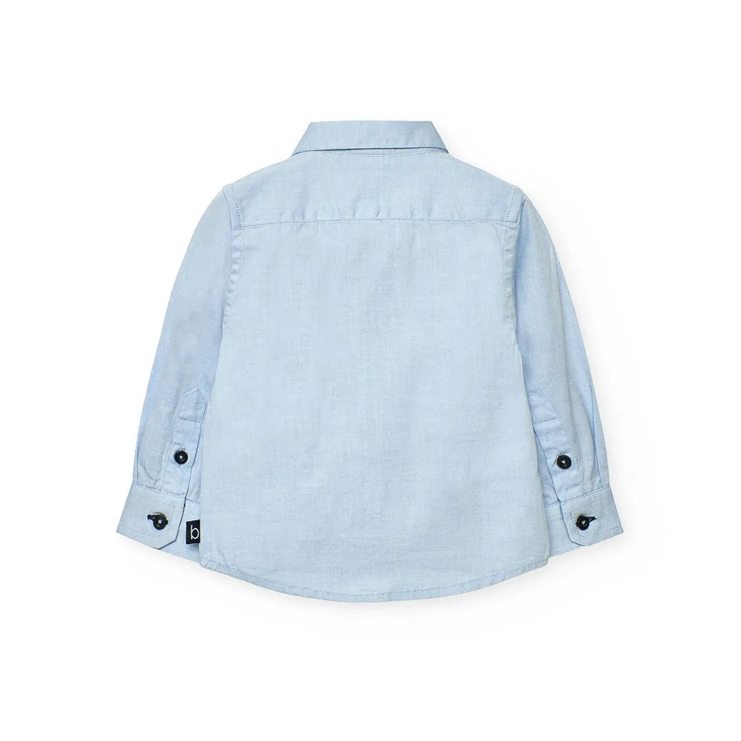 Camicia oxford bambino con taschino