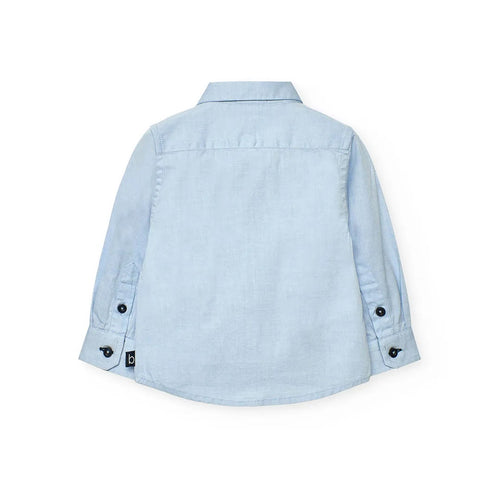 Camicia oxford bambino con taschino