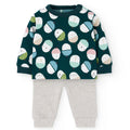 Completo maglia e pantalone neonato gnomi