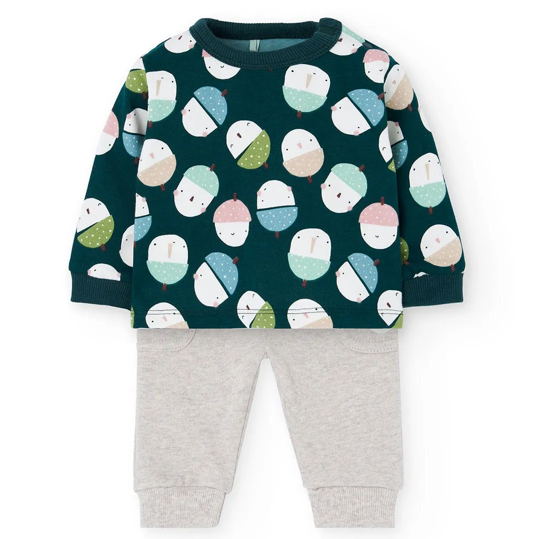 Completo maglia e pantalone neonato gnomi