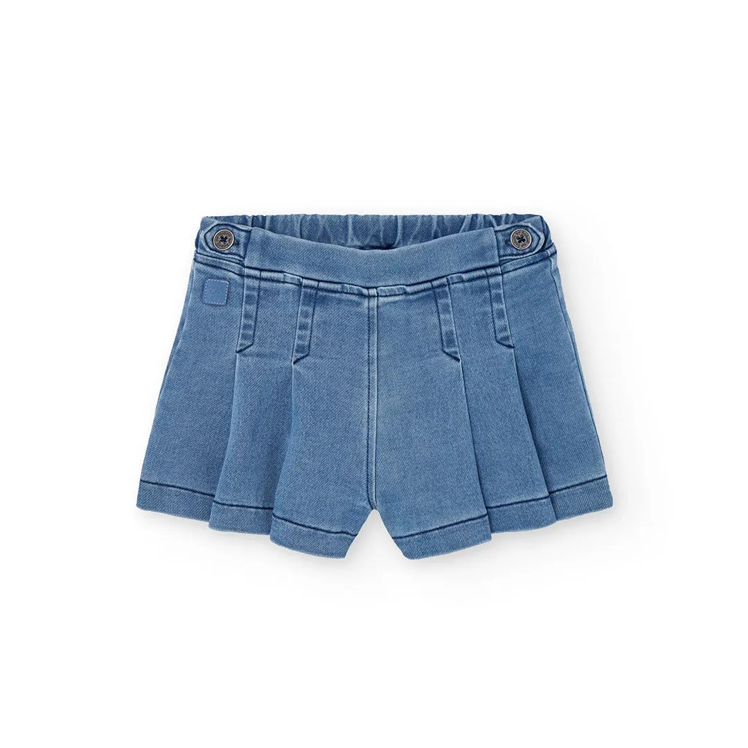 Gonna shorts in jeans bambina