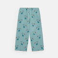 Pantaloni stampa elefanti verde
