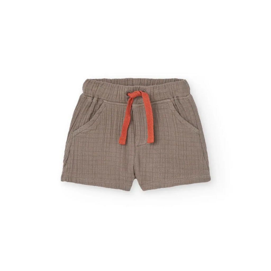 Completo t-shirt mezza manica con taschino e pantaloncino mussola