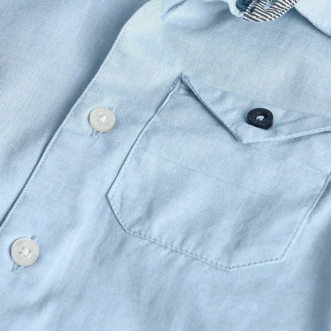 Camicia oxford bambino con taschino