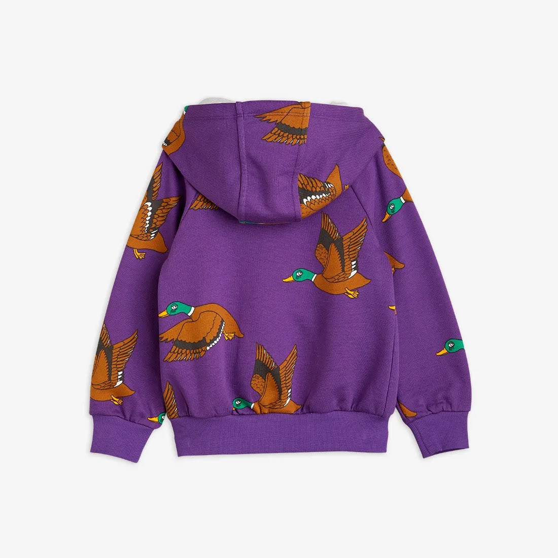 Felpa con cappuccio e zip Ducks