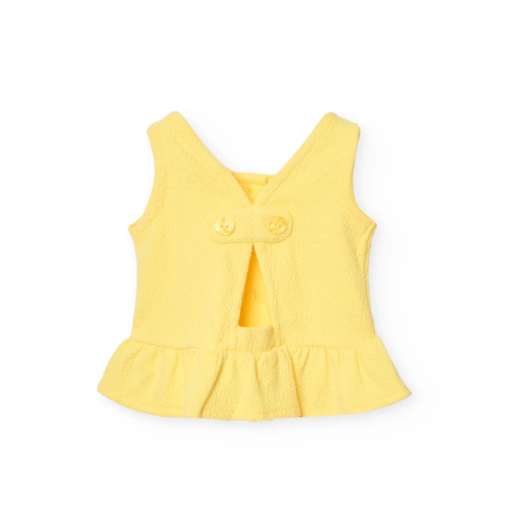 Top con rouge giallo