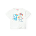 T-shirt mezza manica bianca summer time
