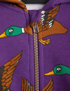 Felpa con cappuccio e zip Ducks