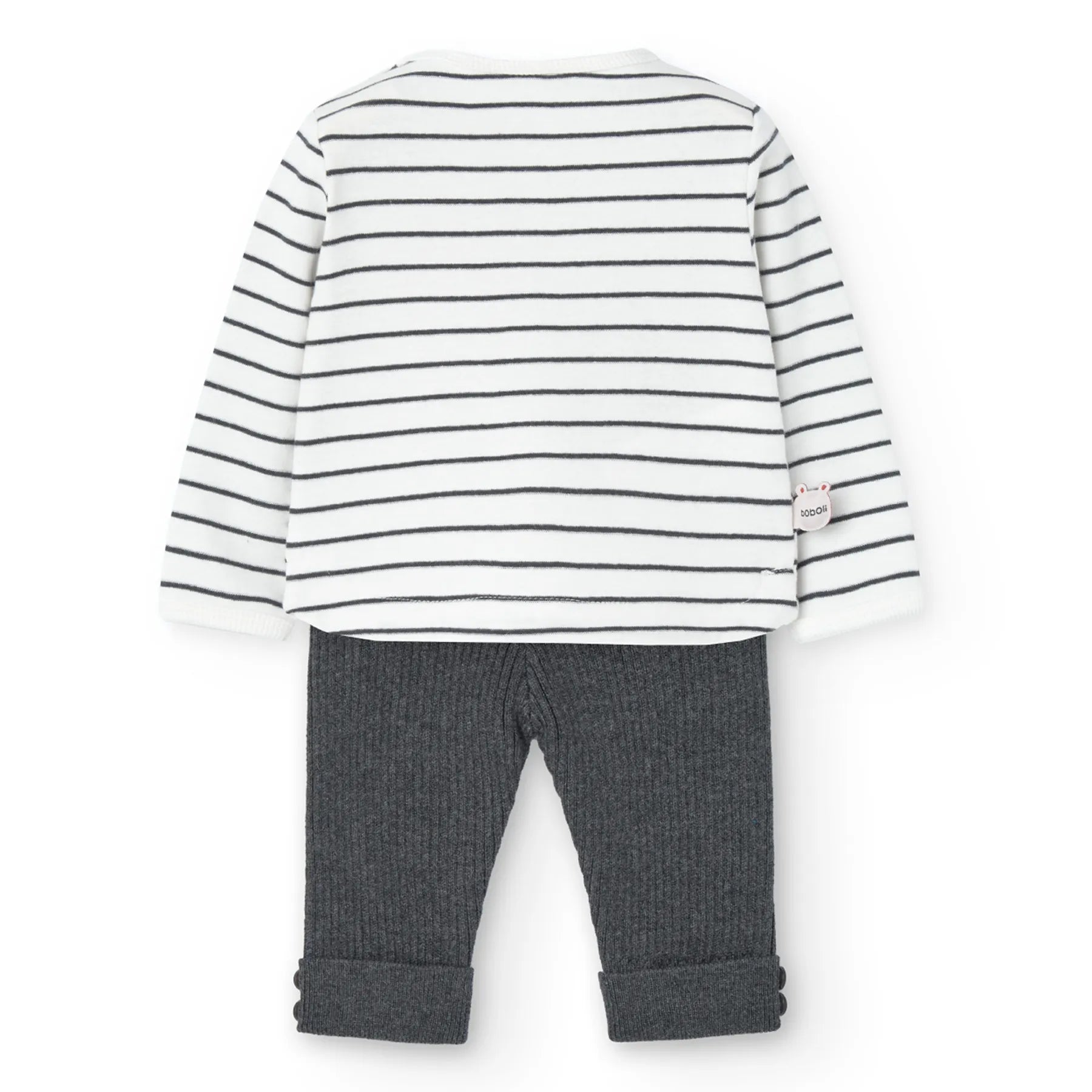 Completo t-shirt manica lunga con stelle e leggings
