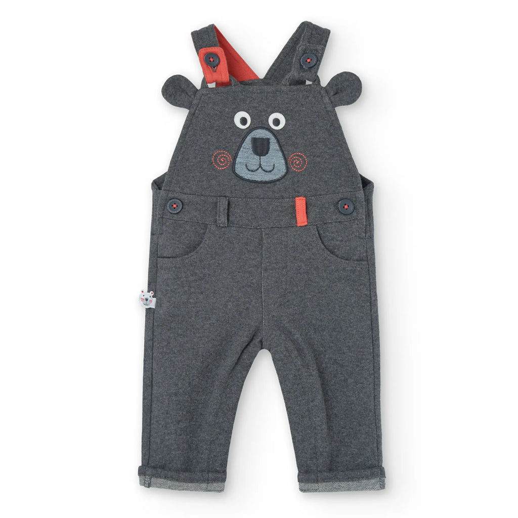 Completo neonato body e salopette orso