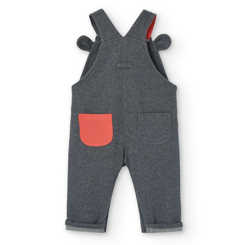 Completo neonato body e salopette orso