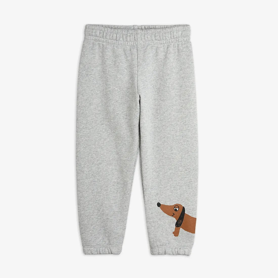 Pantaloni della tuta stampa cane bassotto grigio melange