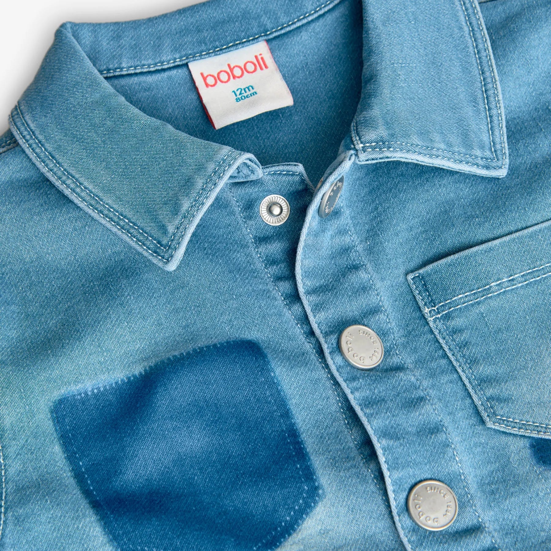 Camicia denim blu slavato