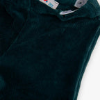Pantaloni linea dritta velluto a coste verde