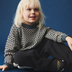 Maglione girocollo jacquard Flores